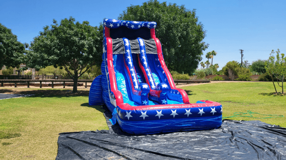 Buckeye AZ 22ft Patriot double lane inflatable water slide rental