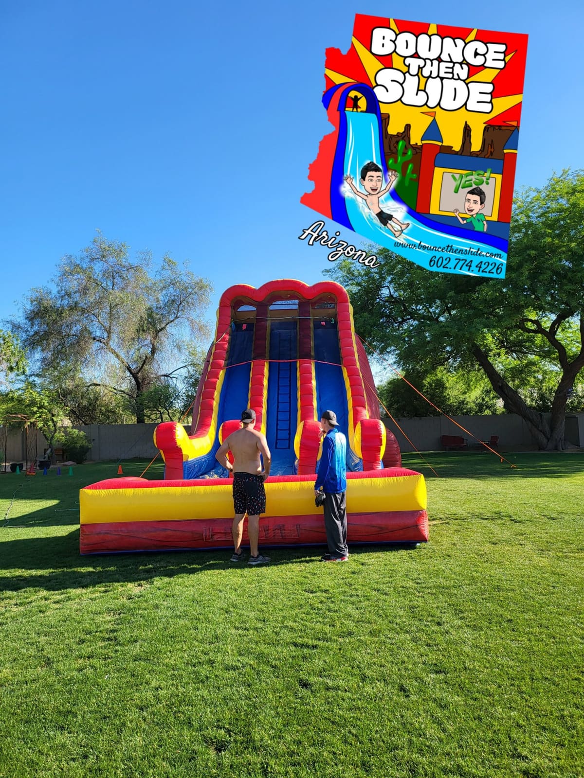 Big water slide for rent in Chandler, Buckeye, Gilbert, Phoenix, AZ